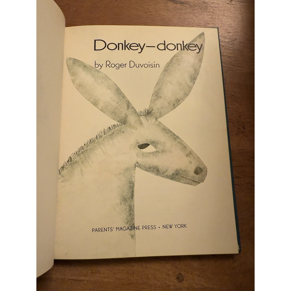 DONKEY-DONKEY by ROGER DUVOISIN | PARENTS' MAGAZINE PRESS VINTAGE 1968 EUC - Picture 3 of 7
